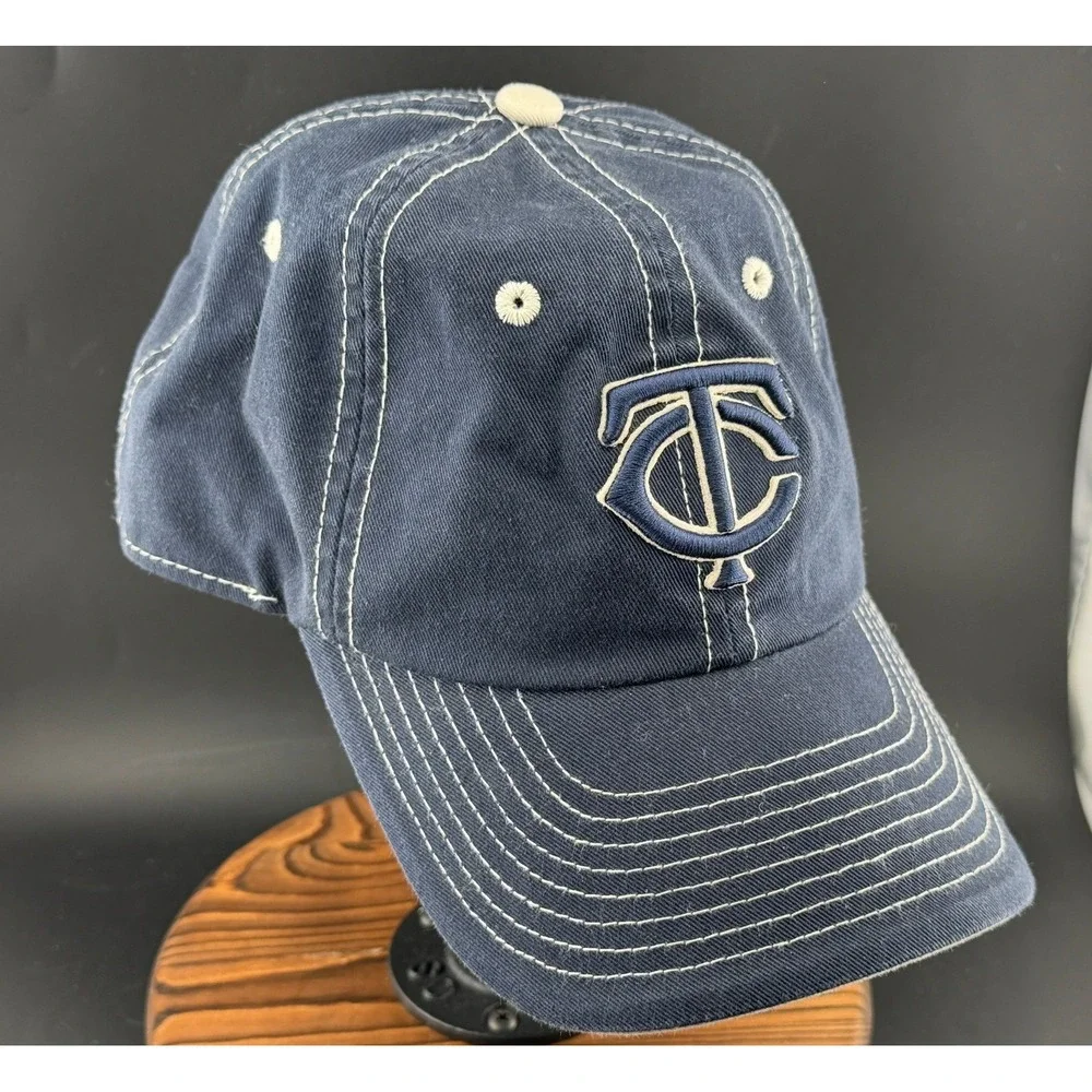 New Era Minnesota Twins MLB Youth Baseball Cap-Navy Blue, White Stitch TC Logo
